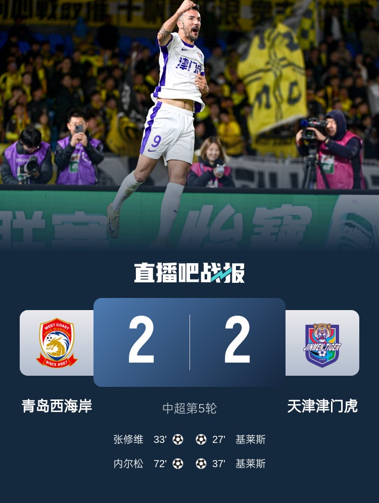  津媒：津門虎只踢了半場好球，9天3賽凸顯體能及板凳深度不足